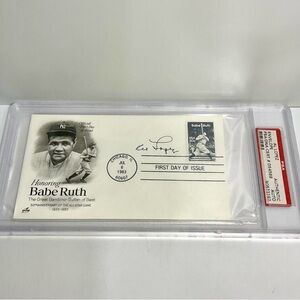 Al Lopez Envelope Honoring BR Baseball Covers Signed -PSA/DNA CERT.# D54589